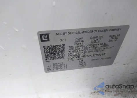 2019 Chevrolet Silverado 1500 Ld Lt from USA, damaged, VIN 2GCVKPEC7K1102382